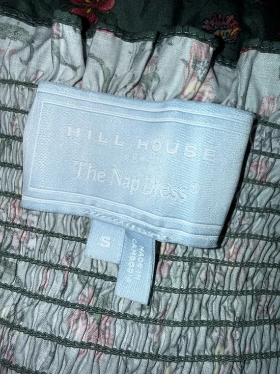 Hill House Ellie Nap Dress in Fleur Chintz Bottle Green Size Small - Picture 2 of 12